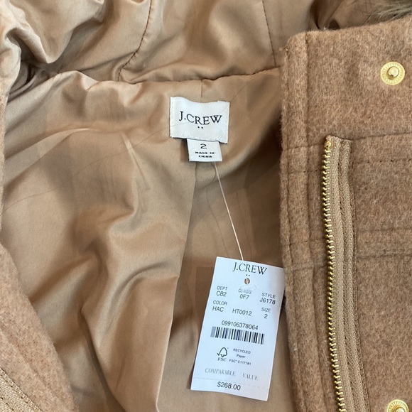 J Crew Winter Coat NWT - Picture 2 of 4